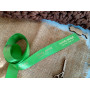 Green satin tags 2cm