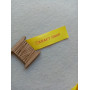 Yellow satin tags 2cm