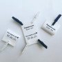 Nylon tags for printing composition/care 3 cm