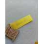 Yellow satin tags 2cm