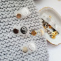 Silicone tags with a Yin-Yang pictogram on screws. Silicone color of your choice. SL_017