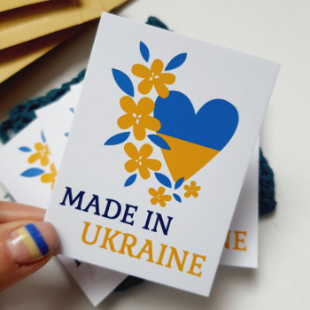 Мини-открытки с надписью «Made in Ukraine» UA_0047