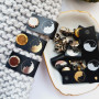 Silicone tags with screws and a picture of kittens in Yin-Yang SL_023