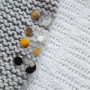 Silicone tags with screws and a picture of kittens in Yin-Yang SL_023