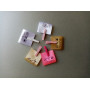 Satin tags for printing composition/care 3cm