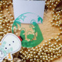 Наклейки прозрачные «Merry Cristmas» диаметром 4см NG_nakl_003