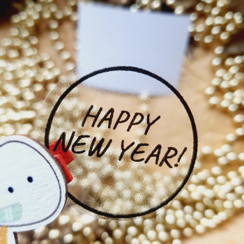 Round stickers «Happy New Year!» NG_nakl_009
