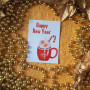 Міні-листівка розміром 6x8 см «Happy New Year!» OTK_77