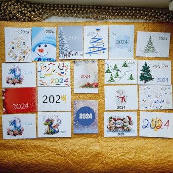 Set of calendars for the New Year 2024
