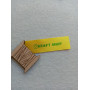 Yellow satin tags 2cm
