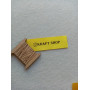 Yellow satin tags 2cm