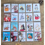 Set of New Year mini-postcards 6x8 NG27_mix1