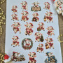New Year's sticker set