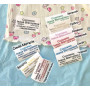 Nylon address labels 3.5x6 cm
