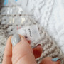 Силіконові бірочки «Hand Made» з малюнком клубка та спиць SL_010