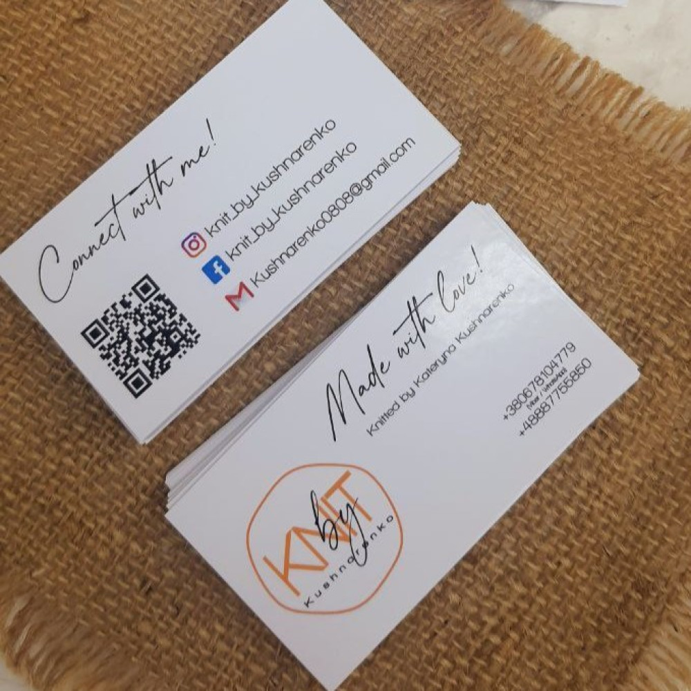 Postcards and business cards with your logo 5x9cm