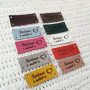 Set of leather tags «Зроблено з любов'ю»