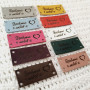Set of leather tags «Зроблено з любов'ю»