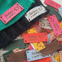 Set of leather tags «Зроблено з любов'ю»