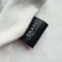 Satin tags black 4 cm