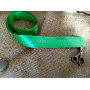 Green satin tags 2cm