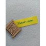Yellow satin tags 2cm